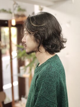リッカ(RICCA) MEN’S HAIR/サーフカール/リバースセンターパート/恵比寿