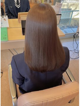 ウェーヴ 浜松小豆餅店(wave) 初カラーも透明感バッチリな仕上がり！