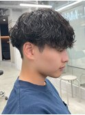 波巻きスパイラル/men's/ツイストスパイラル/メンズパーマ/学割