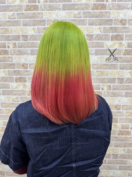 ギャラクシーアンブレラ 水戸店(GALAXY&BRELLA) これからの季節に黄緑×ピンク