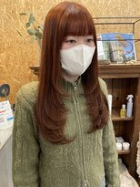 ハニー 町田(HONEY)&nbsp;レイヤーカット/オレンジブラウン