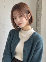 ヒペリカム(hypericum)&nbsp;和歌山／あたたかブラウンの丸みボブ