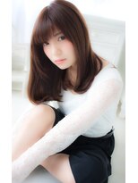 アンジュ ヘアー(Ange hair)&nbsp;簡単スタイリング　フェミニンボブ　重めスタイル