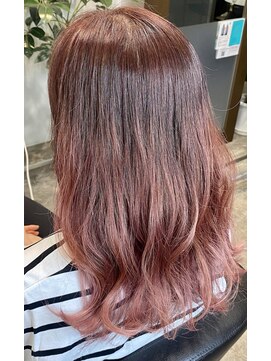 ヘアー ラウンジ コン モア(hair lounge Comme moi) グラデーションペールピンク