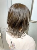 インナーカラー ホワイトグレー