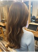 【くびれヘア】なみなみロングヘア