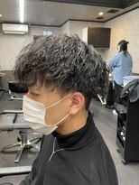 レベル 葛西店(LEVEL)&nbsp;ツイストスパイラルパーマ マッシュ ツーブロック メンズカット