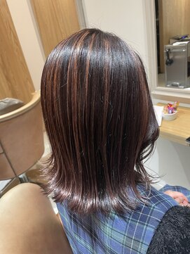 トリート 海浜幕張店(TREAT) コーラルピンク×3Dハイライト_海浜幕張