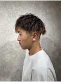 MEN’S HAIR/ブルーブラック/フェザーパーマ/本八幡