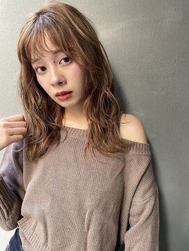 アンヘアー 元町三宮(UNHAIR) 大人かわいいフリンジウェーブパーマ