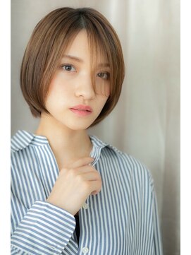 カバーヘア ブリス 川口(COVER HAIR bliss) □艶髪スローカラー前下がりマッシュヘアー216川口10代20代30代