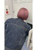色落ちの綺麗なピンクヘア
