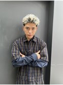 スパイキーショート・メンズハイトーンホワイトベージュ