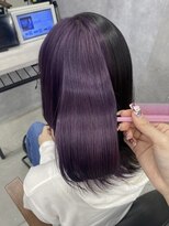 ラックスビー ウメダ 大阪梅田店(LUXBE UMEDA) パープルカラー暖色カラーケアブリーチ