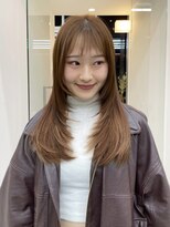 カケル(×.) 顔周りレイヤー／こっくり秋カラー／艶ブラウン