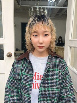 アンメリーアン(Ann merry ann) オンブレグレージュオリーブグレージュくびれミディ大人美人