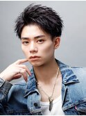 フェザーショート(刈り上げ)ツイストパーマ