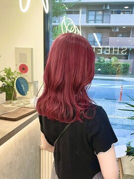 シアアルン 新小岩店(SHEER alun) チェリーレッドカラー/ダブルカラー/SHEERalun新小岩店