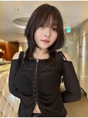韓国風ハッシュカット×小顔レイヤーミディアム☆