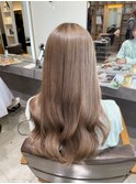 ブリーチ有　ミルクティーベージュ