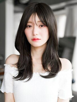 レノラ 本町(LENORA) ☆レイヤーカット毛先ワンカールくせ毛風カール薄めバングデジパ