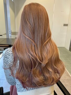 サンクマーケット 渋谷(cinq MARKET) ミルクティーベージュグレージュミディアムレイヤー韓国風巻き