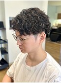 ツイストスパイラル波巻きパーマメンズパーマメンズマッシュ佐賀