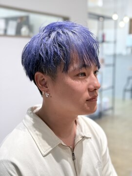 ケーオーエスビューティー(K O S beauty) マッシュショート×ブルーバイオレット