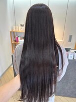 ユニ バイ マグ 長野店(Uni.by Mag)&nbsp;髪質改善カラーツヤ髪ロング透明感ラベンダーベージュ