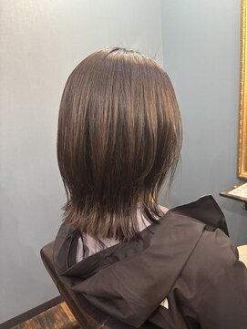 ユニコヘア(unico hair) グレージュ×レイヤーボブ