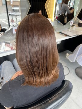 フォルテ 城北店 伸ばしかけも外はねくびれボブで可愛く！