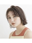 外ハネ　ボブ