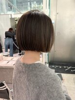 シェリ ヘアデザイン(CHERIE hair design)&nbsp;ハイライトオリーブベージュボブ◎