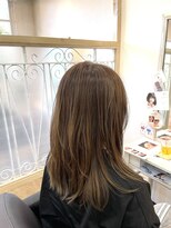 エルベ  茨大前店(elve)&nbsp;ブリーチデザイン×バレイヤージュ風カラー