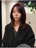 レイヤーカットショートウルフくびれボブ前下がりボブシャギー