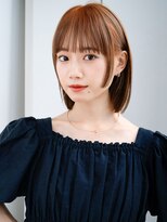 エインアンリー 明治神宮前(AIN.ANLY.) ☆大人ガーリーダークアッシュミディアムレイヤーカット韓国ヘア