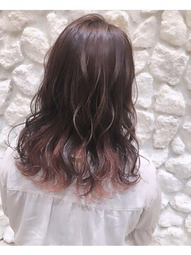 モアナ バイ ヘッドライト 長野駅前店(Moana by HEADLIGHT) Moana長野駅前#イヤリングカラー#インナーカラー#ピンク