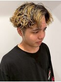 ブリーチ メンズパーマ シャドウパーマ ツーブロック