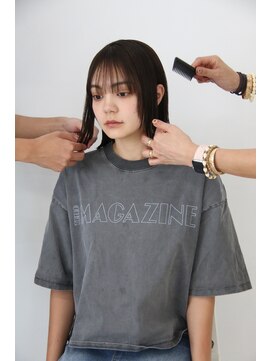 ロアーヘアーリム(RAWR hair RIM) 【RAWR】透け感バング×ナチュラルボブで叶える韓国ヘア