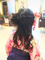 ネオリーブクレア 綱島店(Neolive Krea) 子供も大喜び★卒園式☆編み込みハーフアップ☆バック