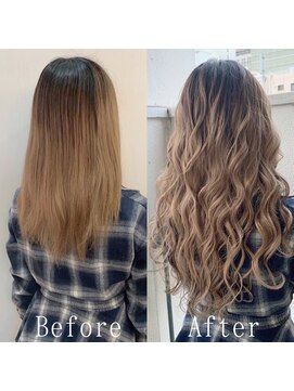 あるじゃんすー 沖縄店 ミルクティ-ベージュ#シールエクステ#セミウェットウェーブ#沖縄