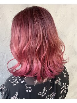 ヘアスタジオニコ(hair studio nico...) カシスピンク