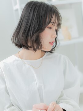 モッズヘア 越谷(mod's hair) くせ毛風エアリーミディ黒髪大人ハイライトa越谷20代30代40代