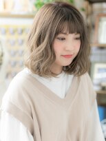 カバーヘア ブリス 志木南口駅前店(COVER HAIR bliss)&nbsp;★マロンミルクチョコレート波巻きくせ毛風ボブ10代20代30代★9