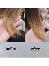 薬剤の強さ・量・作用時間を細かく調整しダメージを最小限に抑えます