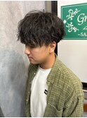 10代 20代 メンズヘア ツイスパ マッシュ 刈り上げ