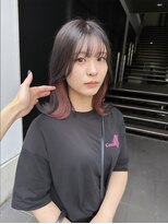 ロンド レア 天神大名店(Lond Le’a)&nbsp;デザインカラー/レイヤーカット/ウェットヘア/オリーブベージュ