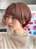 30代40代大人女性/前髪ありショートボブ/ショートヘア/髪質改善