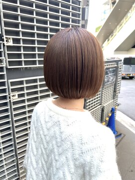 キャンバス バイ ネオリーブ 横浜西口(Canvas by neo.) 丸みボブ　切りっぱなしボブ　ミニボブ