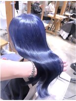 モアナ バイ ヘッドライト 駒沢大学店(Moana by HEADLIGHT) Moana【駒沢】#ネイビーブルー#髪質改善#艶カラー